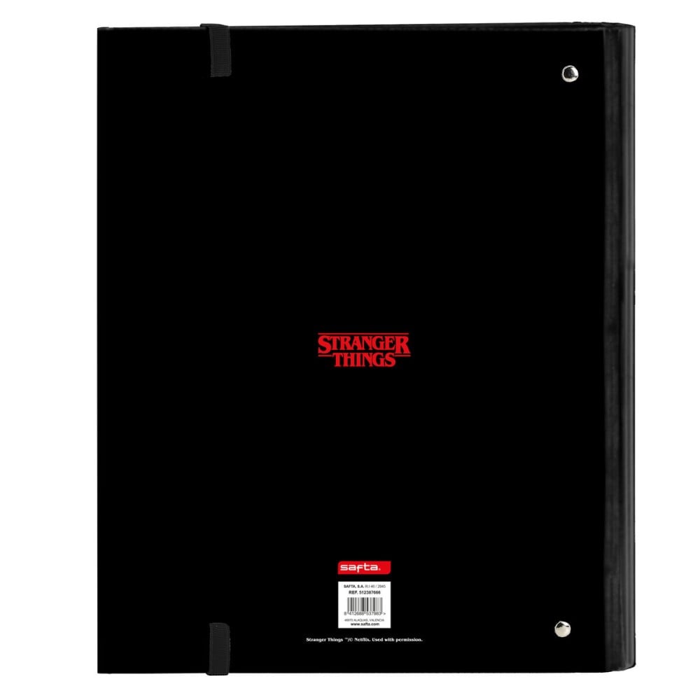 Ring binder Stranger Things Black 27 x 32 x 3.5 cm