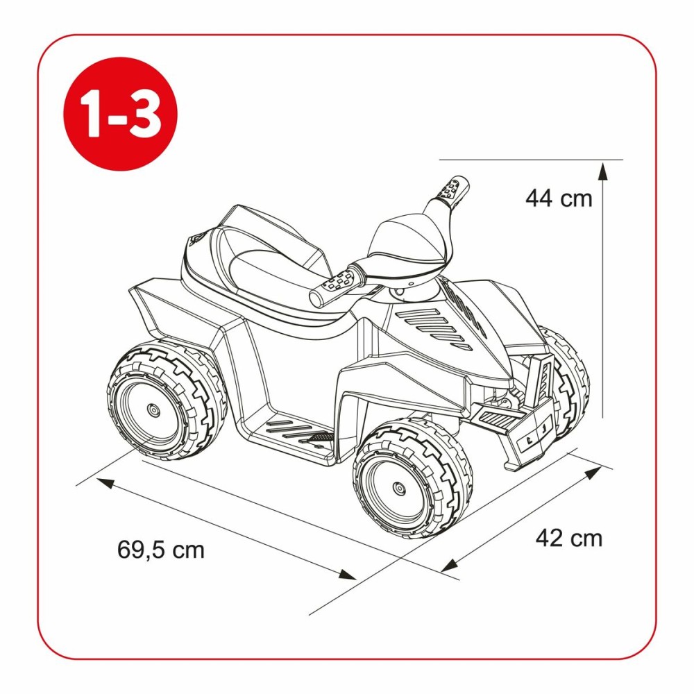 Elektro-Quad Feber Racy Blau