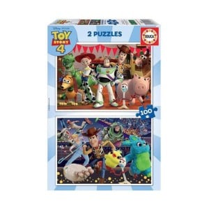 Set mit 2 Puzzeln   Toy Story Ready to play         100 Stücke 40 x 28 cm  