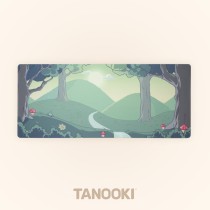 Mousepad FR-TEC TANOOKI YUKI grün Beige