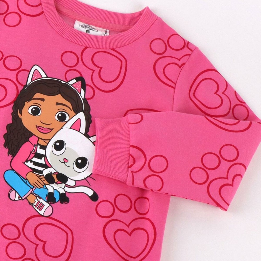 Sweat-shirt Enfant Gabby's Dollhouse Rose foncé