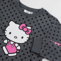 Kinder-Sweatshirt Hello Kitty Dunkelgrau