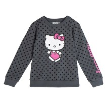 Kinder-Sweatshirt Hello Kitty Dunkelgrau