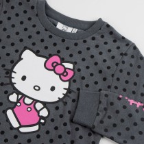 Kinder-Sweatshirt Hello Kitty Dunkelgrau