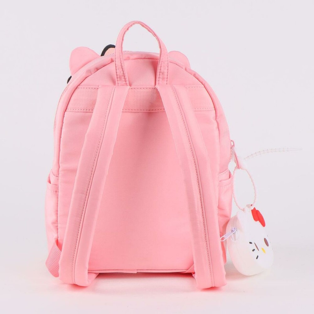Lässiger Rucksack Hello Kitty Rosa 21 x 26 x 16 cm