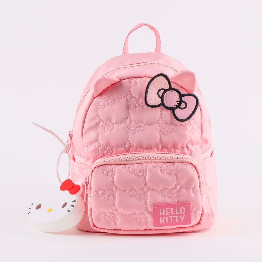 Lässiger Rucksack Hello Kitty Rosa 21 x 26 x 16 cm