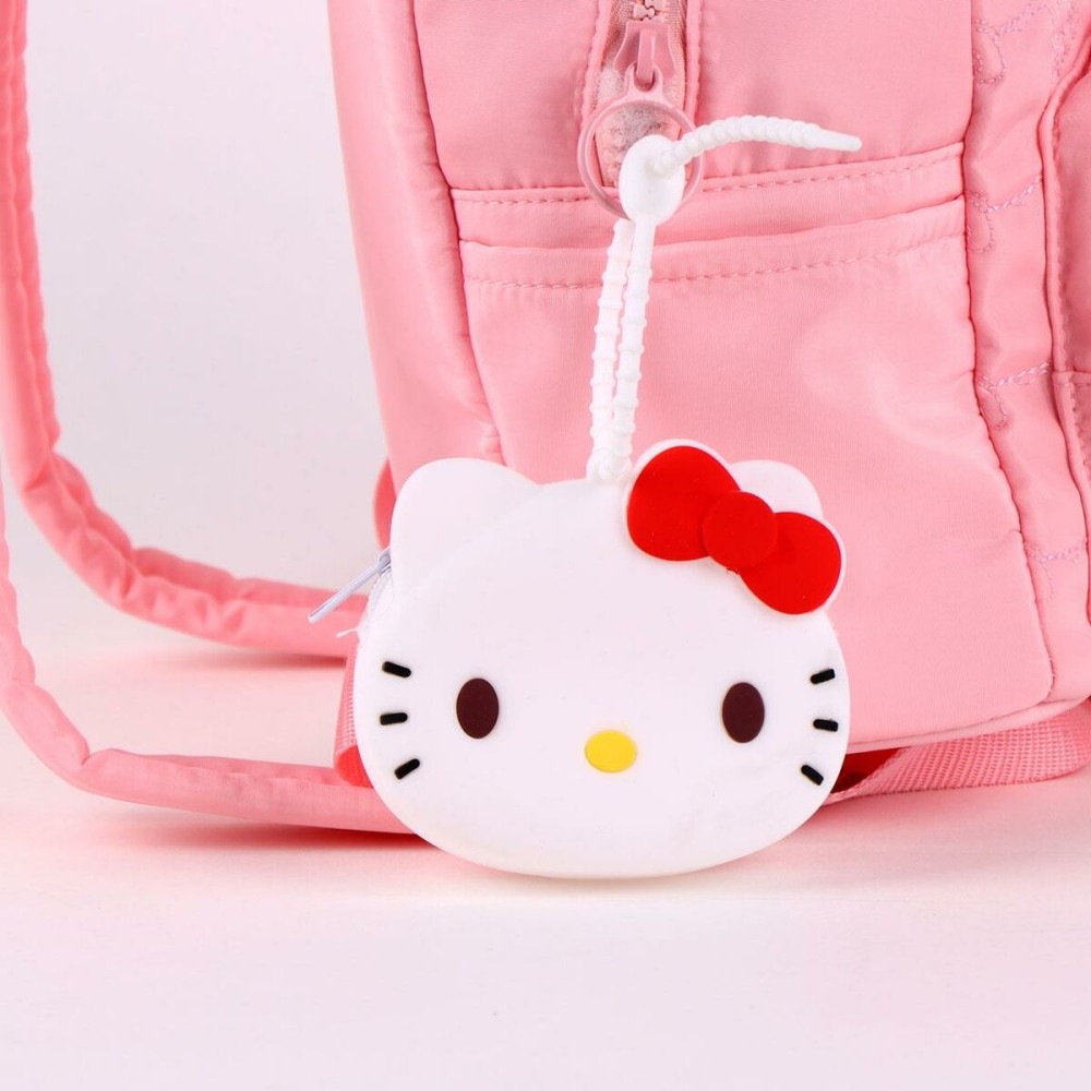 Lässiger Rucksack Hello Kitty Rosa 21 x 26 x 16 cm