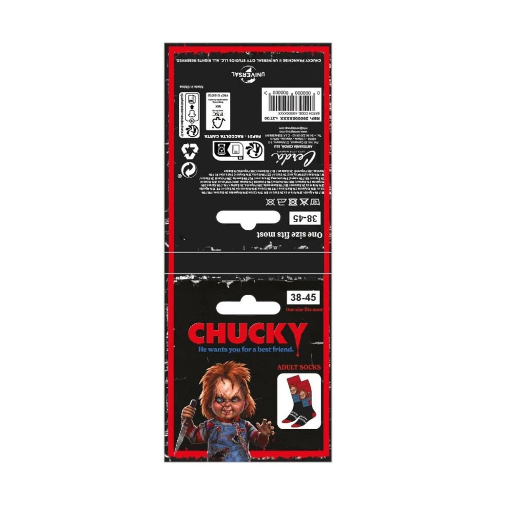 Socks Chucky Red 38-45