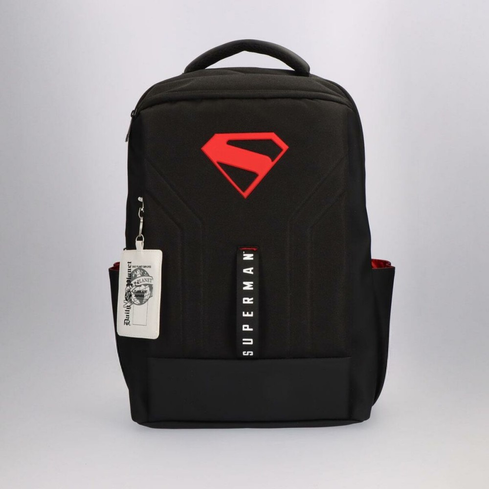 Lässiger Rucksack Superman Schwarz Moderne 31 x 44 x 14 cm