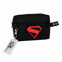 Kinder-Kulturbeutel Superman Schwarz 100 % Polyurethan Moderne 22 x 16 x 0,8 cm