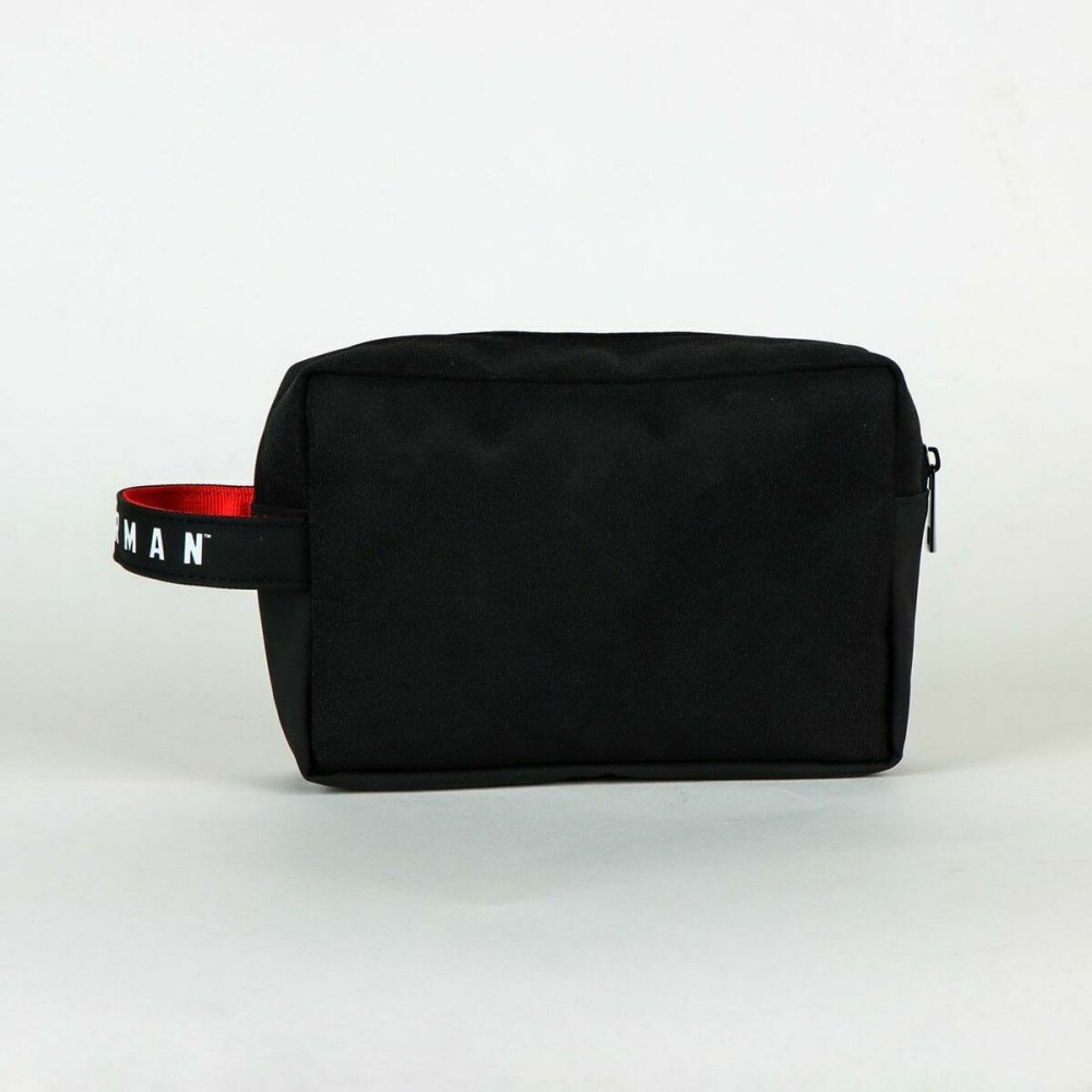 Kinder-Kulturbeutel Superman Schwarz 100 % Polyurethan Moderne 22 x 16 x 0,8 cm
