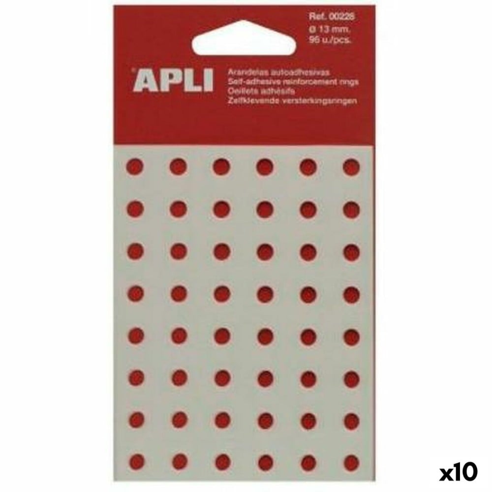Rondelles Apli Transparent Ø 13 mm 96 Pièces (10 Unités)