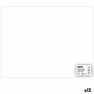Cards Apli White 50 x 65 cm 25 Pieces (12 Units)