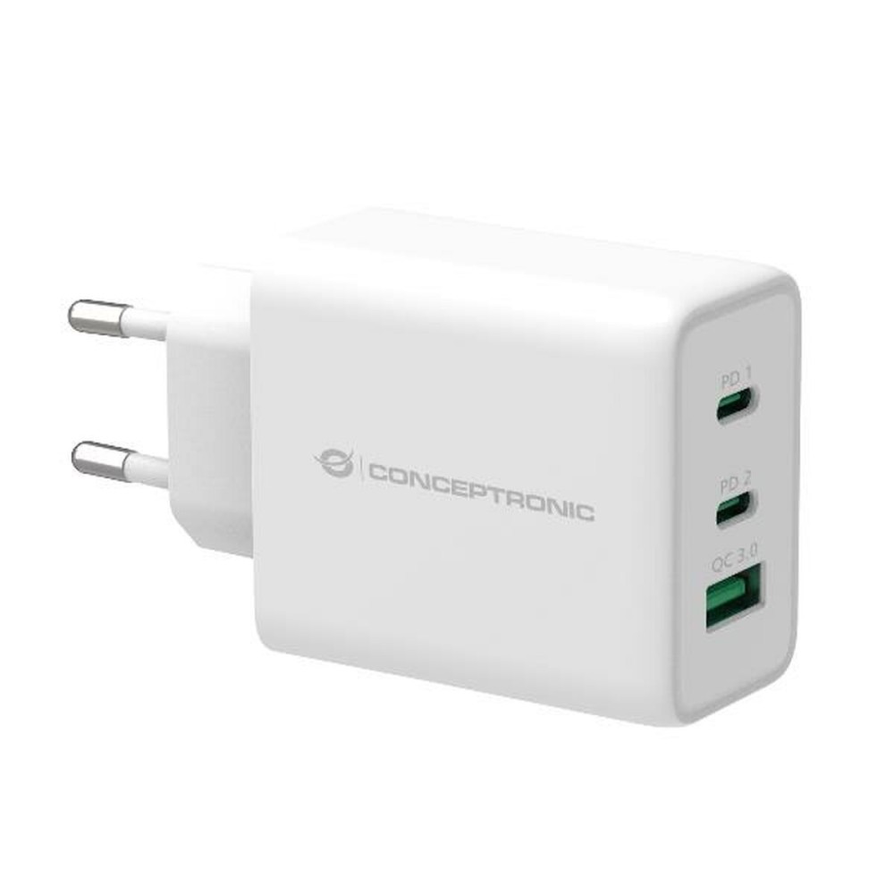 Wandladegerät Conceptronic ALTHEA12W Weiß 65 W