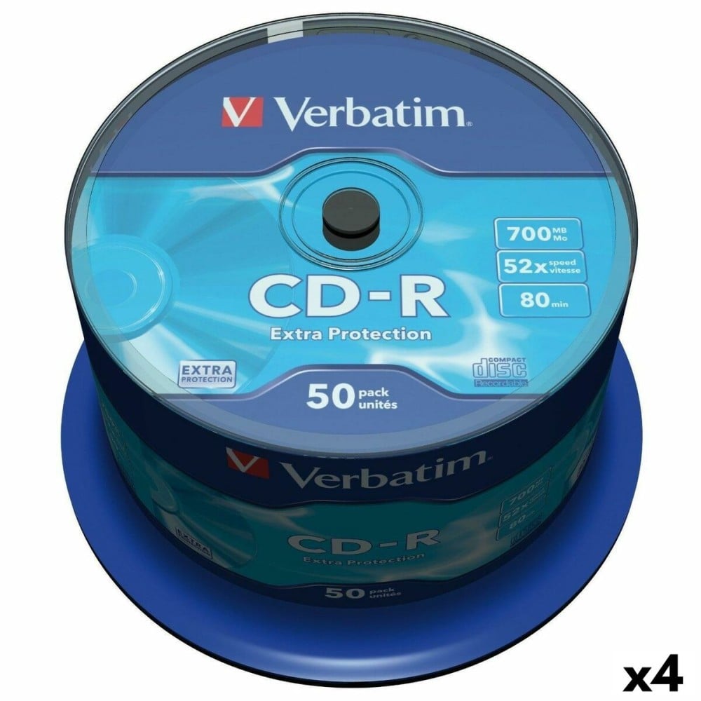 CD-R Verbatim Extra Protection 700 MB 52x 50 Stücke (4 Stück)