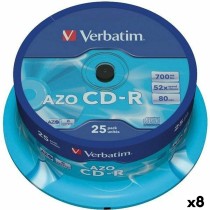 CD-R Verbatim Azo 700 MB 52x 25 Pièces (8 Unités)
