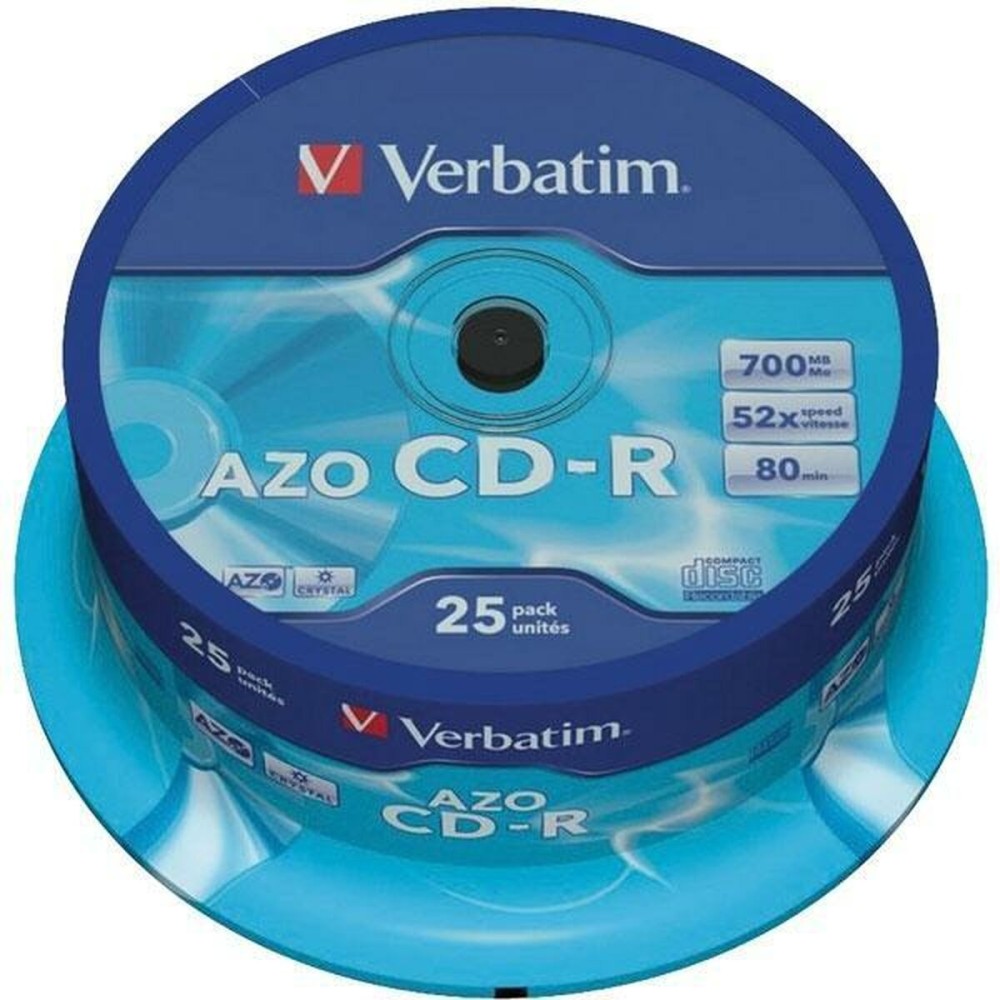 CD-R Verbatim Azo 700 MB 52x 25 Stücke (8 Stück)
