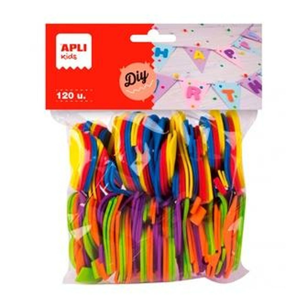 Eva Rubber Apli Multicolour Eva Rubber Numbers 5 cm (5 Units)