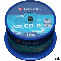 CD-R Verbatim Azo 700 MB 52x 50 Pièces (4 Unités)