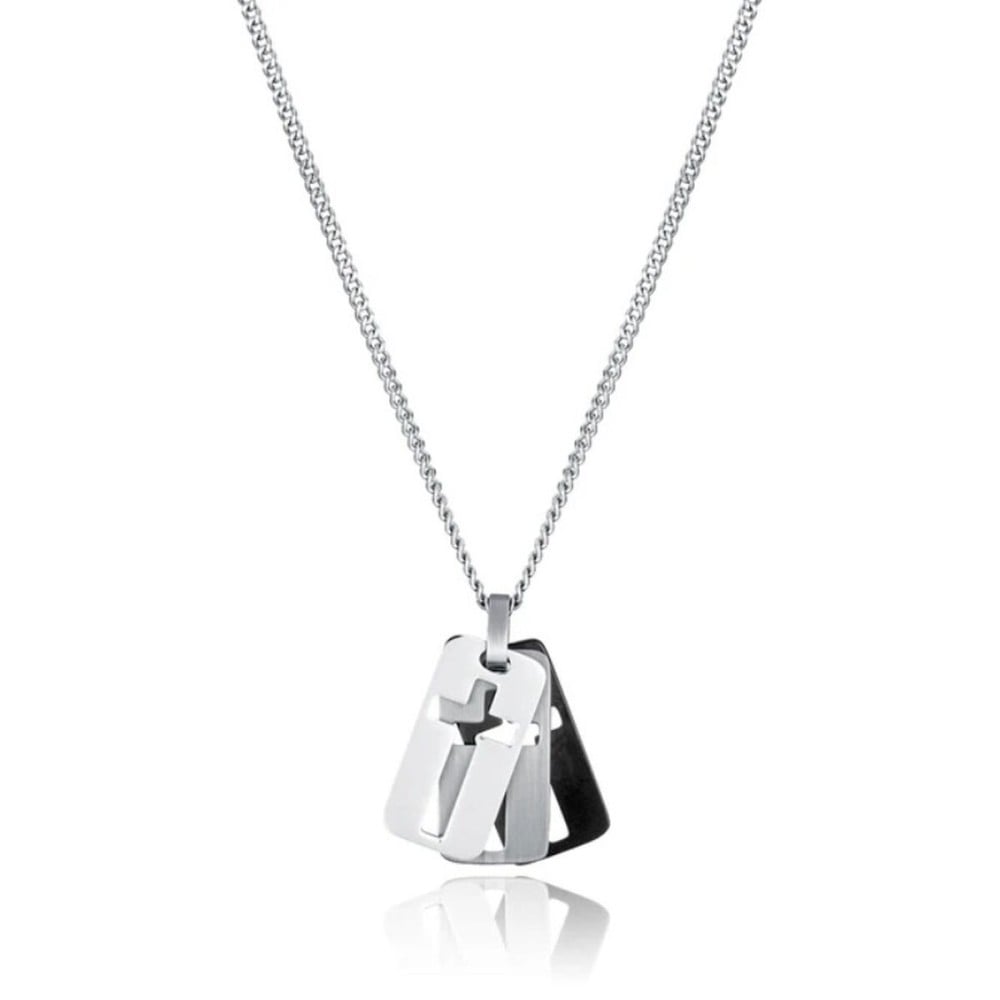 Pendentif Homme Viceroy 75377C01019 Argenté Noir