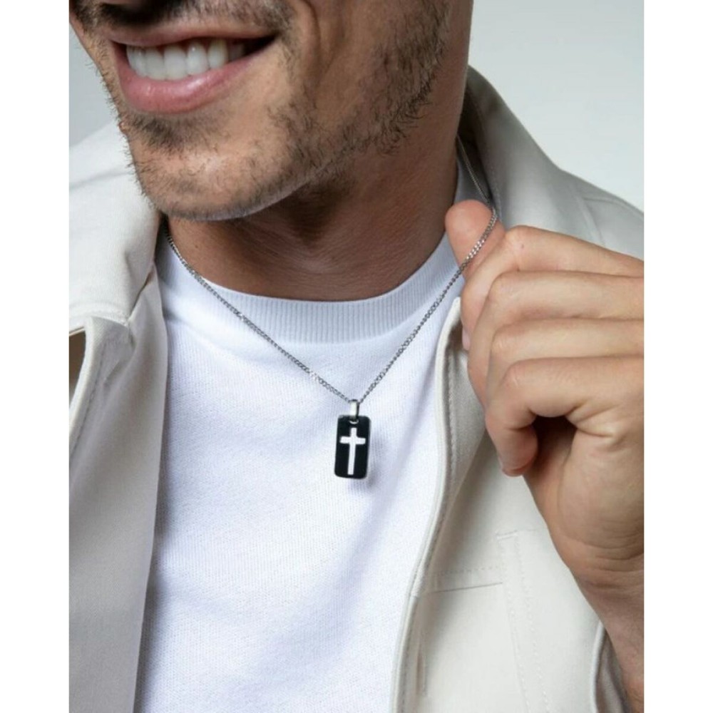 Men's Pendant Viceroy 75377C01019 Silver Black