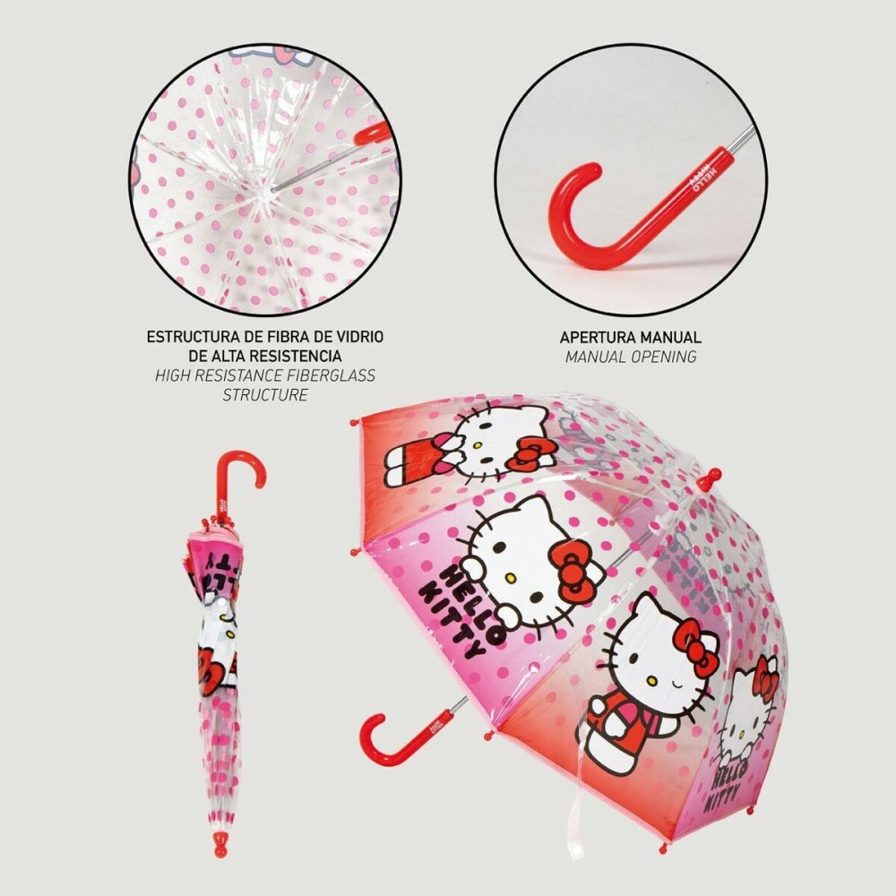 Regenschirm Hello Kitty Rosa 45 cm Ø 45 cm