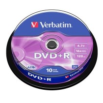 DVD+R Verbatim 4,7 GB 16x 10 Pièces (20 Unités)