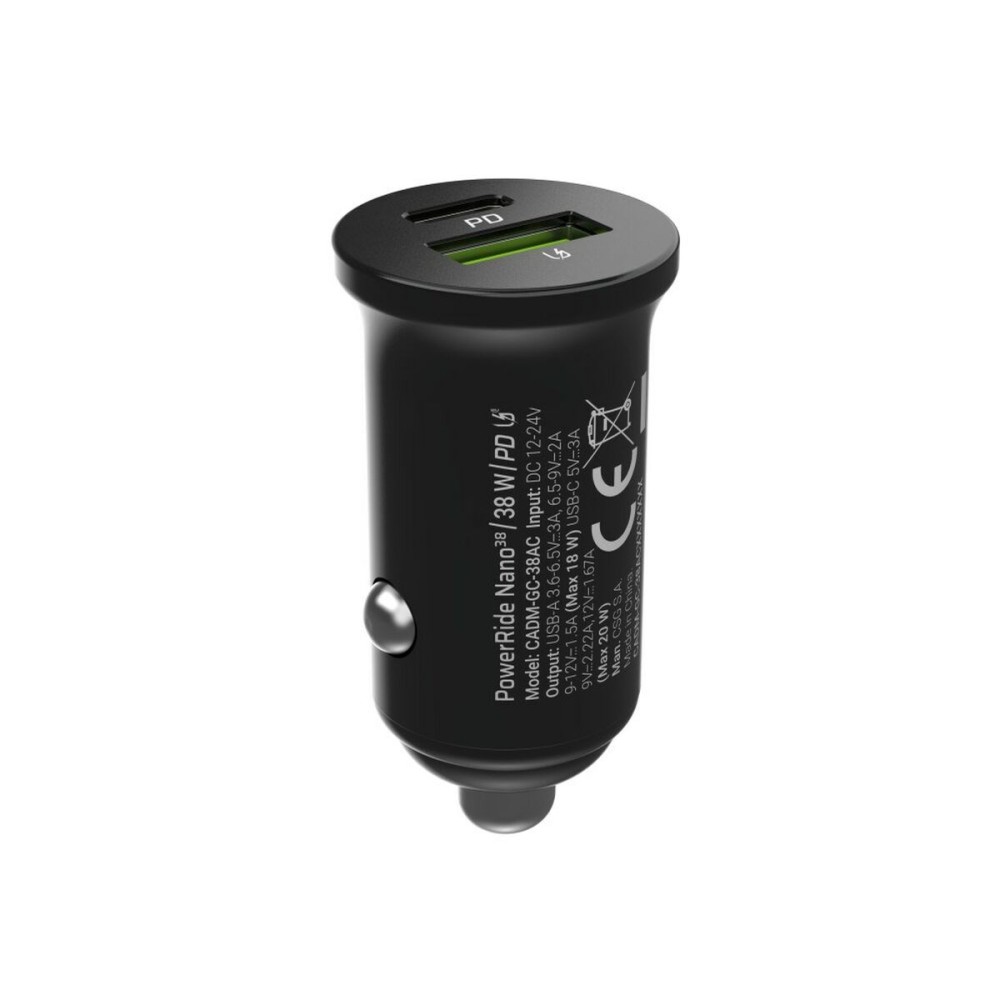 Ladegerät fürs Auto Green Cell CADM-GC-38AC Schwarz 38 W