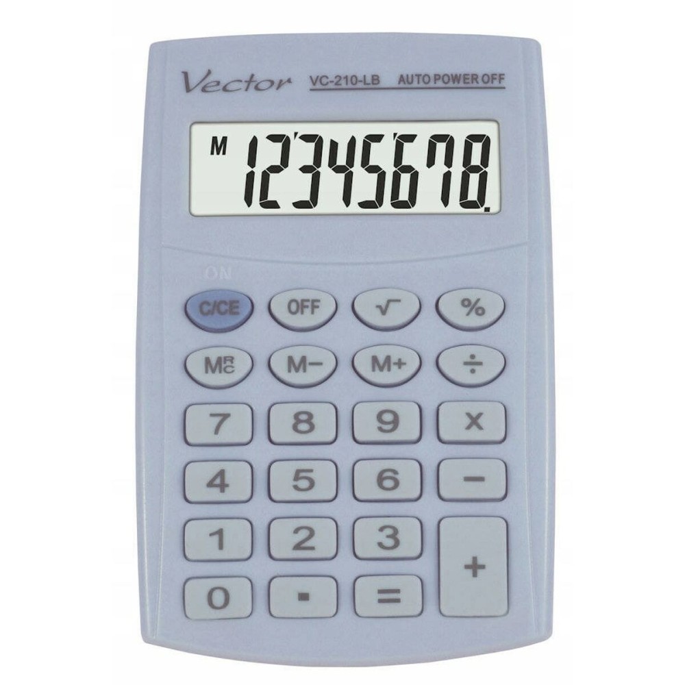 Taschenrechner Vector KAV VC-210 LB Blau Kunststoff