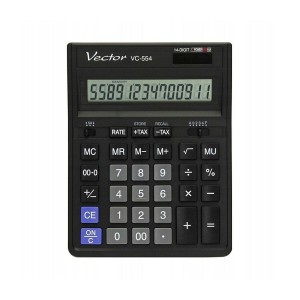 Taschenrechner Vector KAV VC-554x Schwarz Kunststoff 15,3 x 3,5 x 19,9 cm
