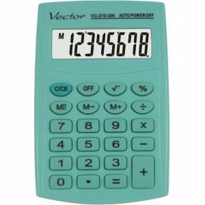 Taschenrechner Vector KAV VC-210 GN grün Kunststoff