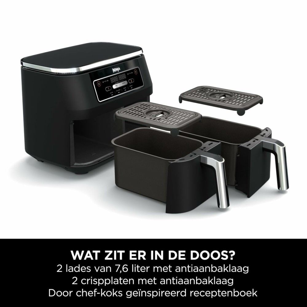 Heißluftfritteuse NINJA AF200EU Schwarz 2400 W 1,6 L 7,6 L
