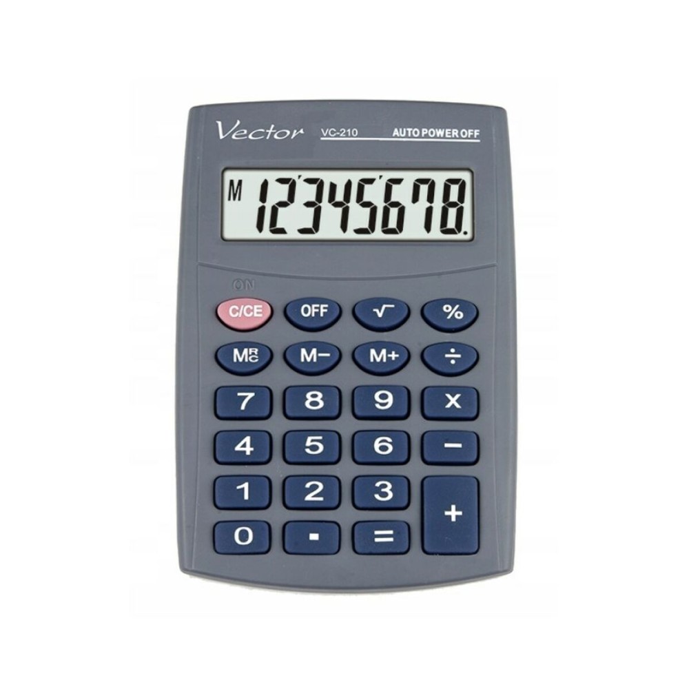 Taschenrechner Vector KAV VC-210III Grau Kunststoff