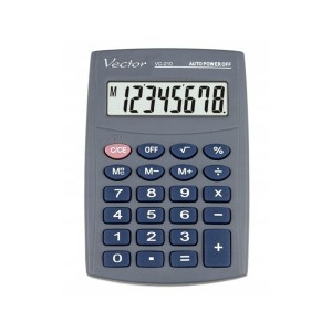 Taschenrechner Vector KAV VC-210III Grau Kunststoff