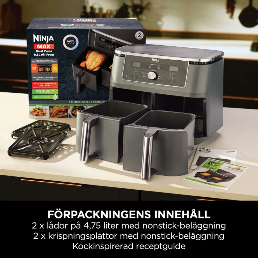 Heißluftfritteuse NINJA DZ400EU Grau 2470 w 4 Kg 9,5 L