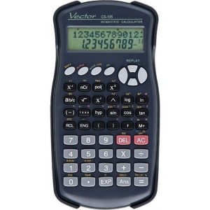 Wissenschaftlicher Taschenrechner Vector KAV CS-105 Schwarz