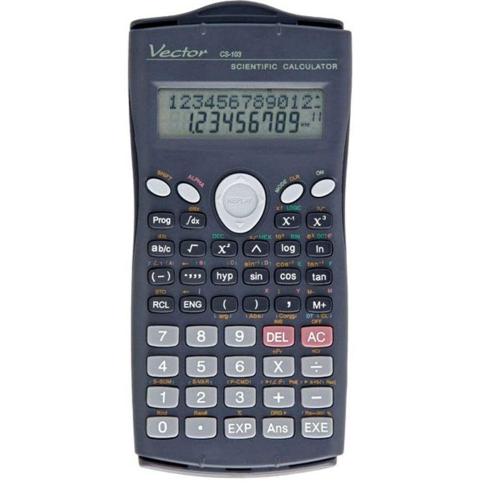 Wissenschaftlicher Taschenrechner Vector KAV CS-103 Schwarz