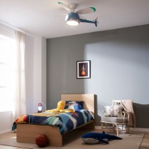 Deckenventilator mit Lampe Cecotec EnergySilence Aero 4600 Helicopter Blau 35 W 32 W Hubschrauber