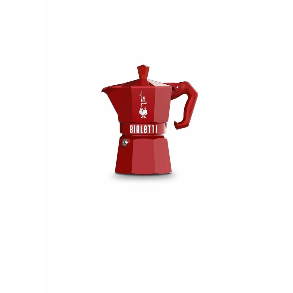 Italienische Kaffeemaschine Bialetti MOKA EXCLUSIVE Rot Aluminium 3 Kopper