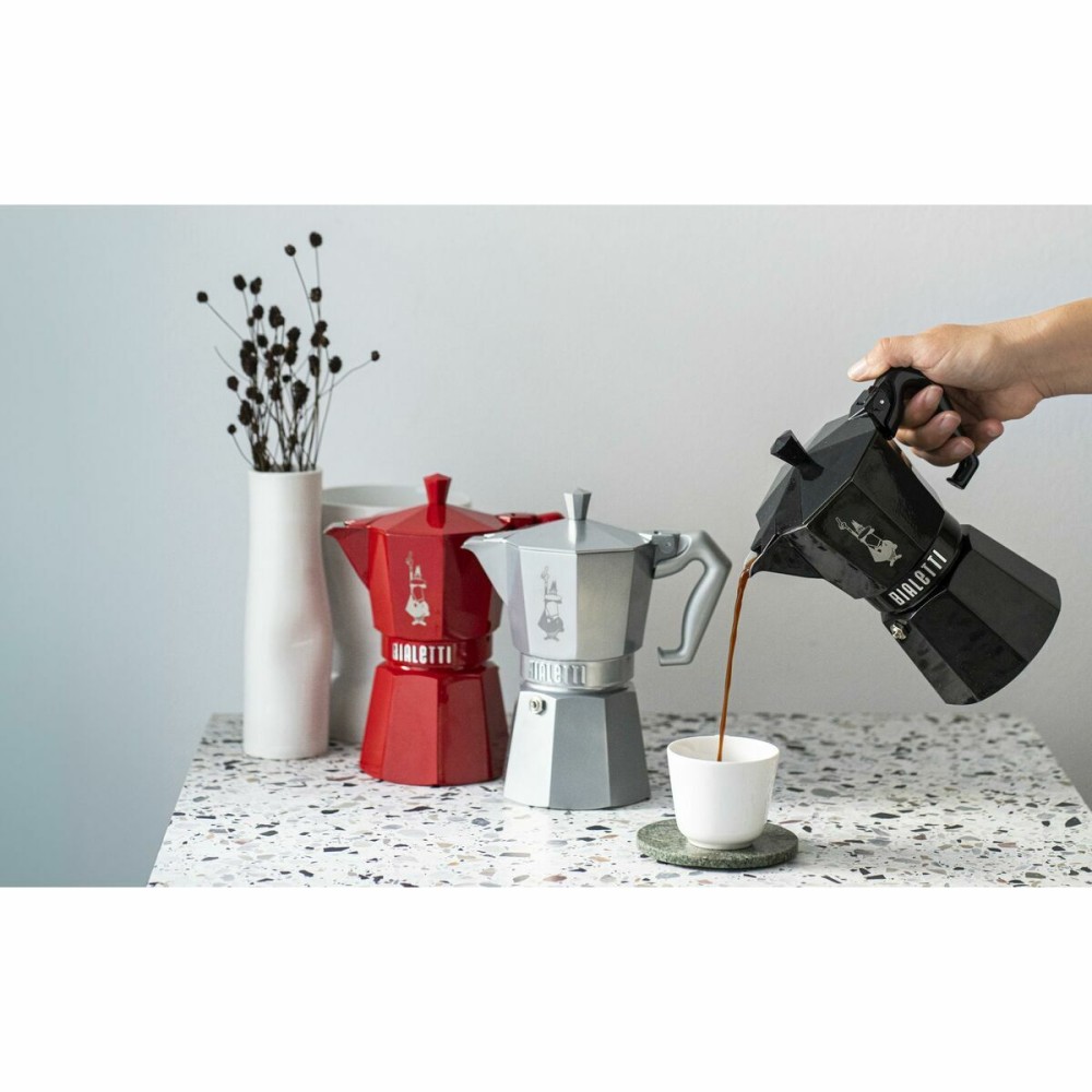 Italienische Kaffeemaschine Bialetti MOKA EXCLUSIVE Rot Aluminium 6 Tassen