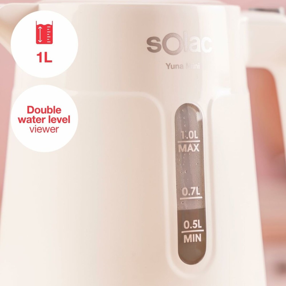Kettle Solac KT5852 Stainless steel Plastic 2200 W 1 L