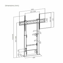 TV Halterung Aisens FWF100E-351 60" 100" 120 kg