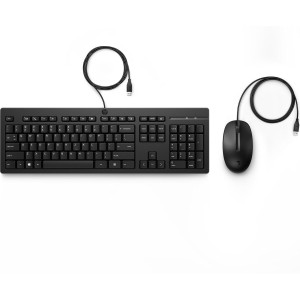 clavier et souris HP 225 Noir Espagnol Qwerty
