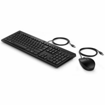 clavier et souris HP 225 Noir Espagnol Qwerty