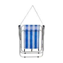 Strandstuhl Aktive Weiß Marineblau 44 x 45 x 76 cm Matrose