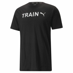 Men’s Short Sleeve T-Shirt Puma Graphic Tr Black