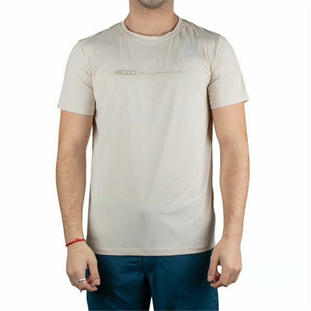 Herren Kurzarm-T-Shirt +8000 Uvero Beige