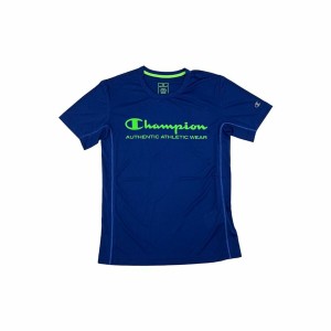 Men’s Short Sleeve T-Shirt Champion Crewneck Blue