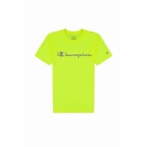 Herren Kurzarm-T-Shirt Champion Crewneck Zitronengrün