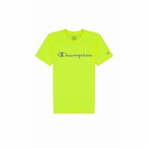 Men’s Short Sleeve T-Shirt Champion Crewneck Lime green